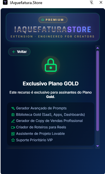 Extensão Gold