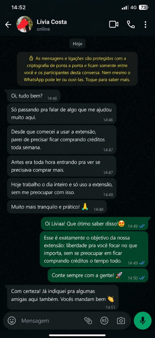Feedback do Cliente 1