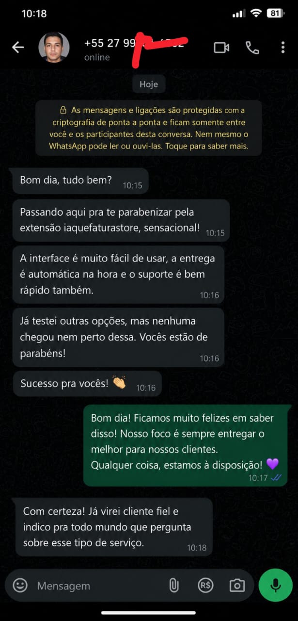 Feedback do Cliente 10