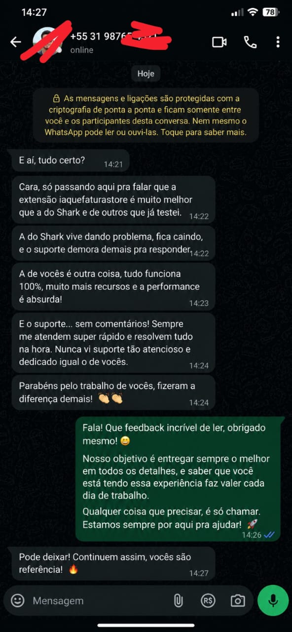 Feedback do Cliente 9